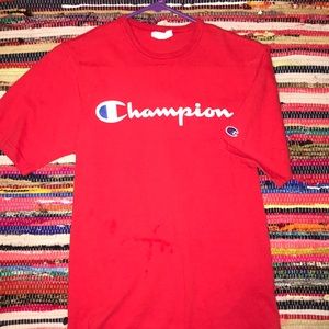red Champion T-shirt